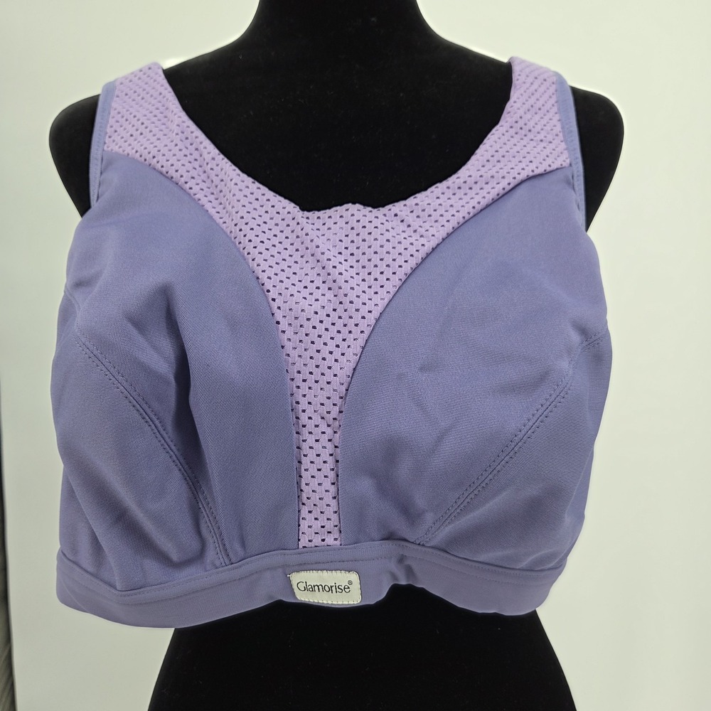 2 Set Glamorise RN 15564 Sport Elite Performance Bras 46C Wireless